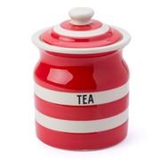 Cornishware - Tea Storage Jar Red