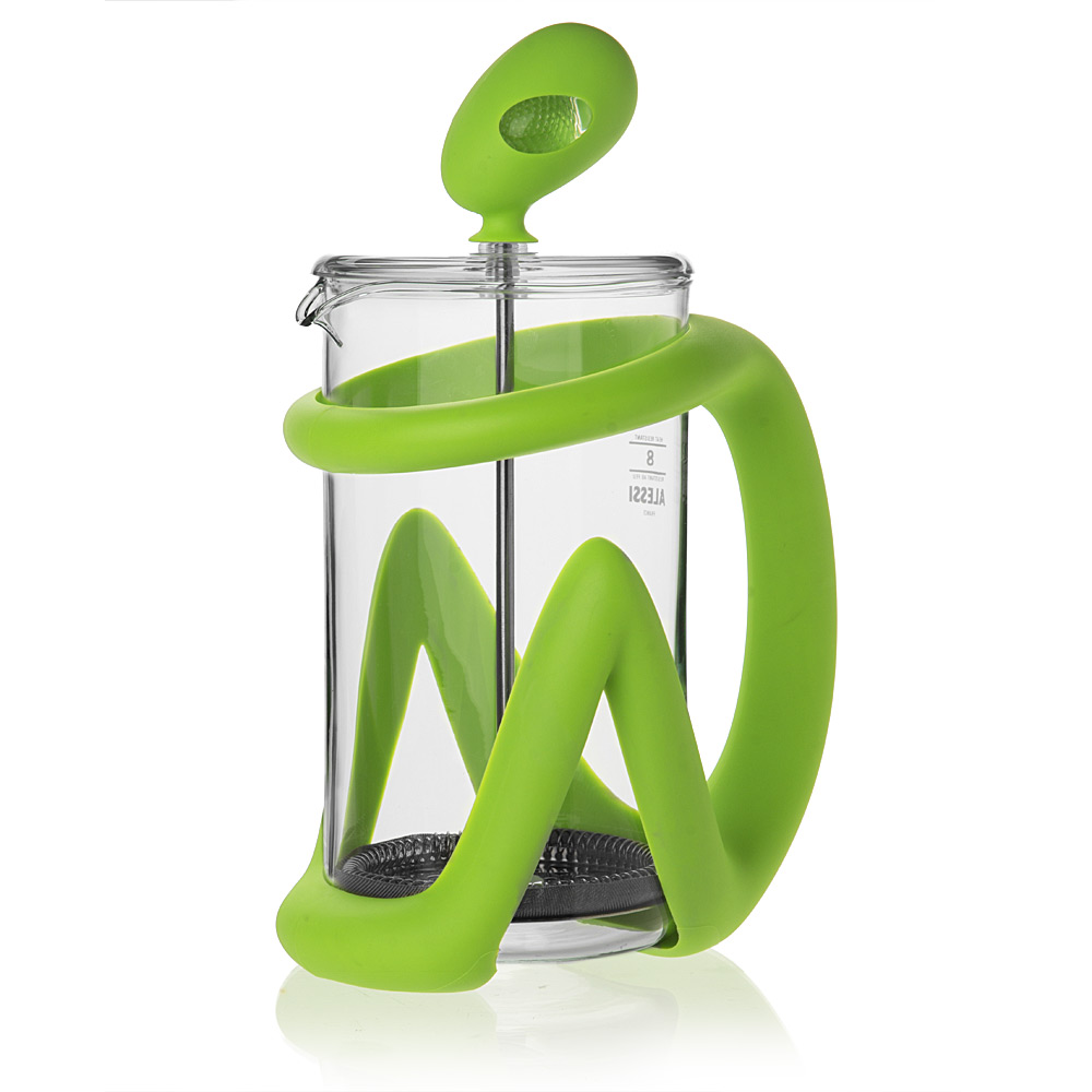 Alessi Inka Coffee Plunger 8 Cup Green
