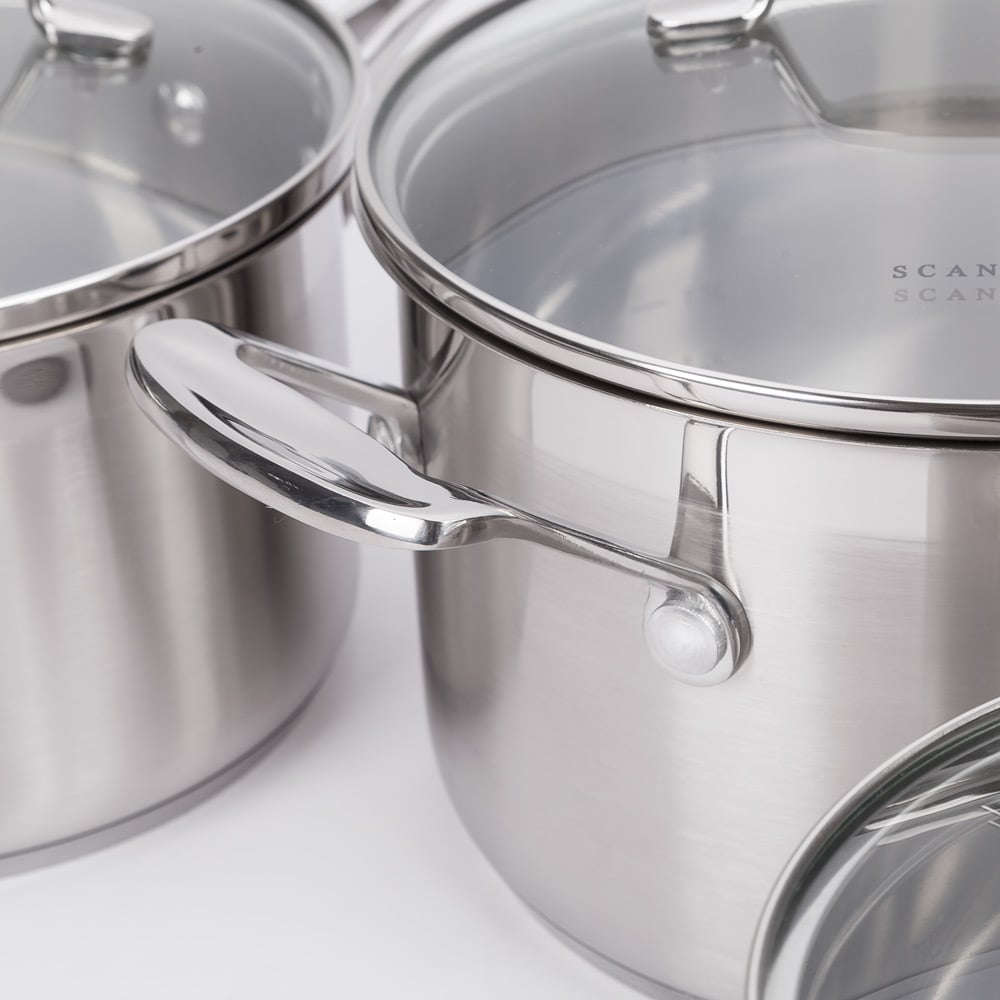 Scanpan Impact Saucepan Set 3pce Peter's of Kensington