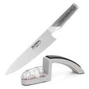 Global - Cook's Knife and Sharpener Set