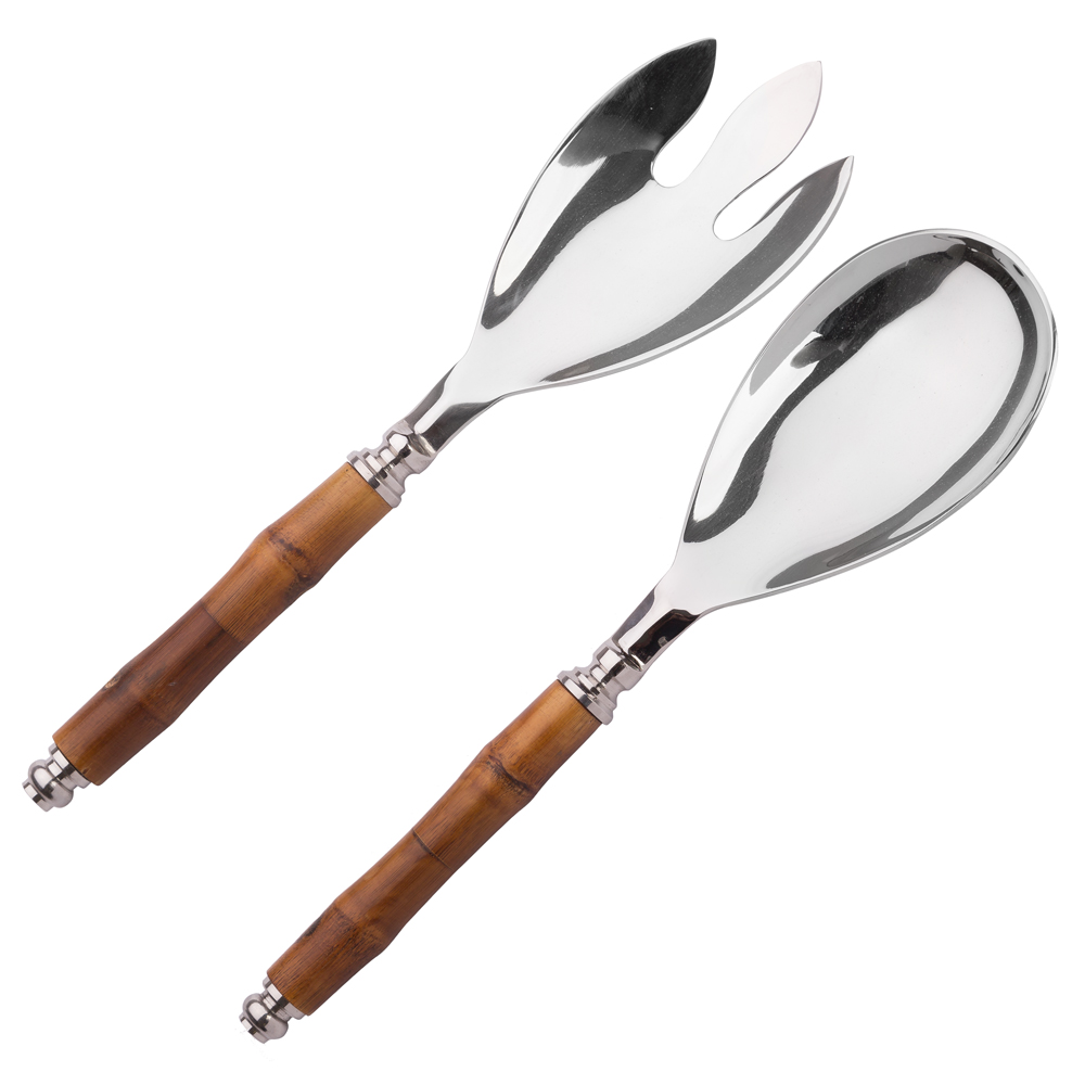 Ivory House Bamboo Salad Servers Peter's of Kensington