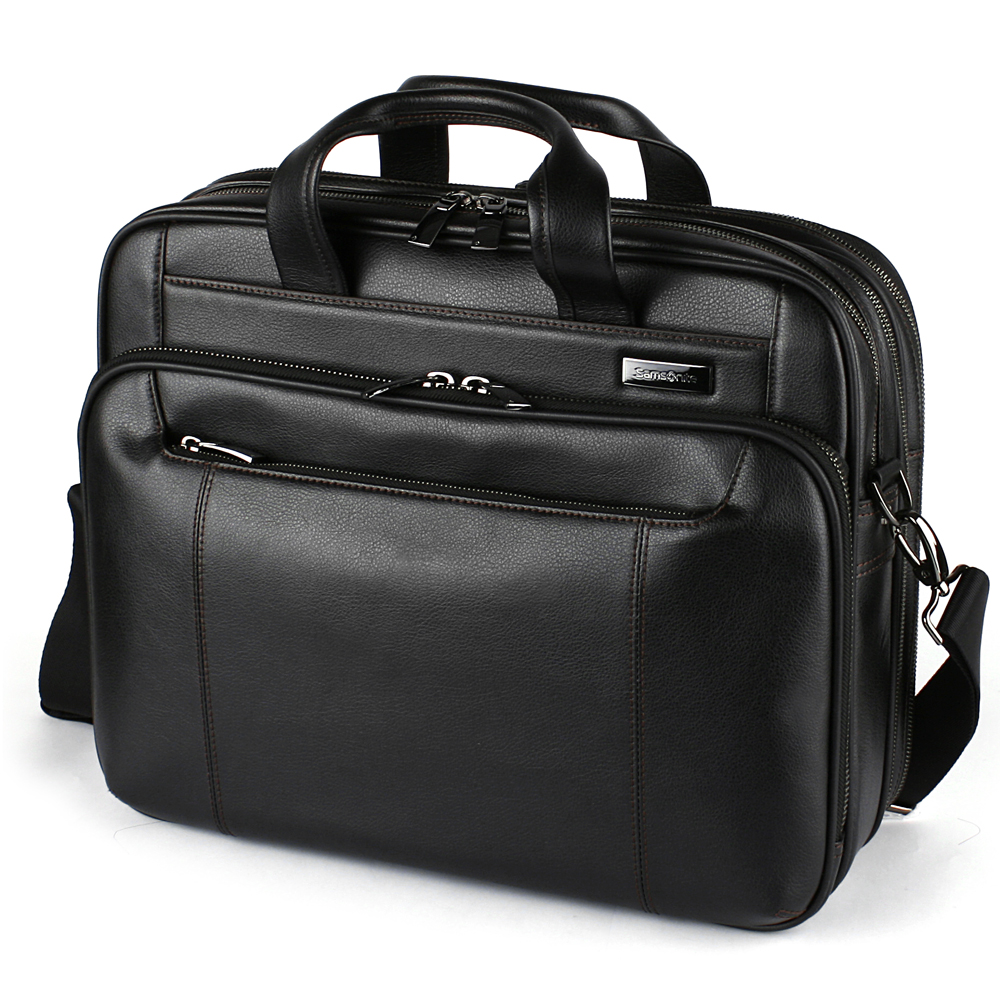 Samsonite - Business Savio Leather Laptop Briefcase