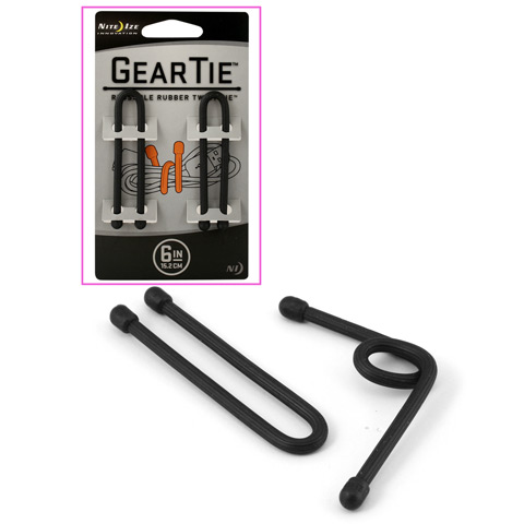 Nite Ize - Gear Tie Set Black