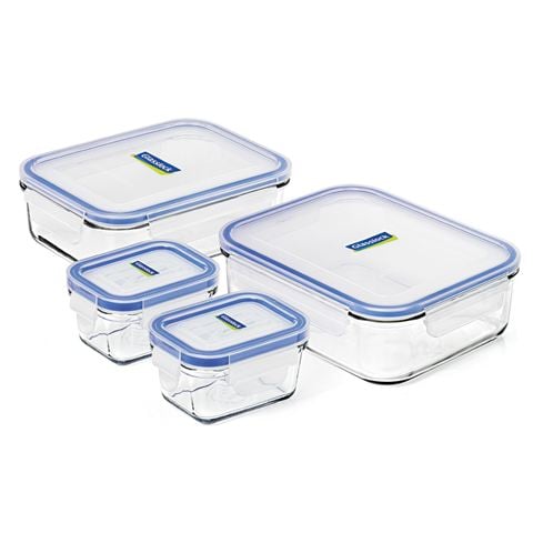 Glasslock - Tempered Glass Food Container Set 4pce