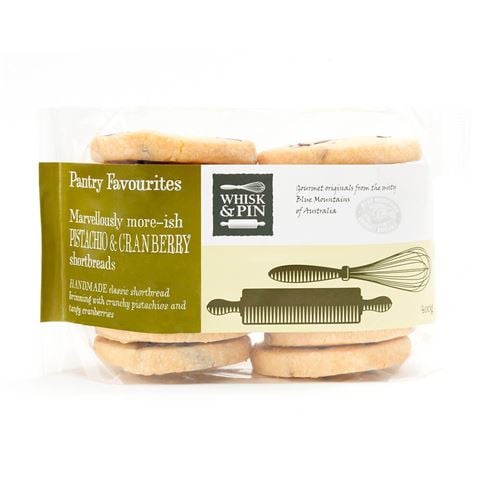 Whisk & Pin Pantry Favs Pistachio & Cranberry Shortbread - Peter's of Kensington