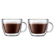 Bodum - Bistro Double Walled Latte Mug 450ml Set 2pce
