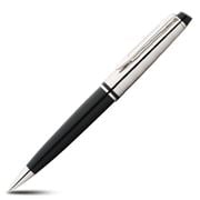 Waterman - Expert Deluxe Black Ballpoint Pen w/ Chrome Trim
