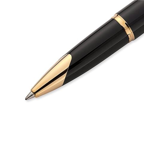 Waterman Carene Essential Black & Gold Rollerball Pen - Peter's of Kensington