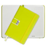 Pantone - Spring Pocket Grid Elastic Band Notebook Sulphur