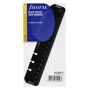Filofax - Personal Black Ruler/Page Marker