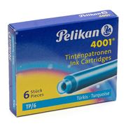 Pelikan - 4001 Ink Cartridge Set 6pce Turquoise
