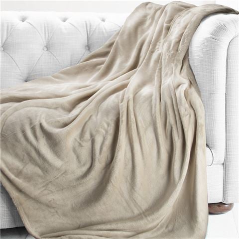 Brogo - Luxe Supersoft Micro Mink Throw Sand