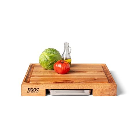 Boos Maple Chopping Board with Pan 46x46cm - Peter's of Kensington