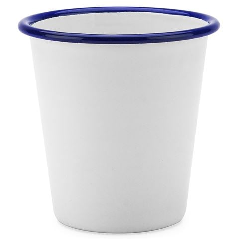 Falcon - Enamel Tumbler White & Blue 300ml