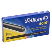 Pelikan - 4001 Giant Ink Cartridge Black Set 5pce