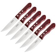 Tramontina - Porterhouse Jumbo Steak Knife Set Red 6pce