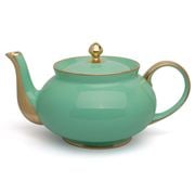 Limoges - Legle Water Green Teapot Gold Rim