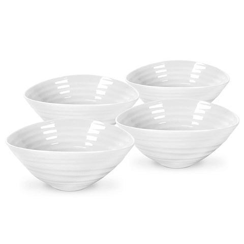 Portmeirion Sophie Conran Dessert Dish White Set 4pce - Peter's of Kensington